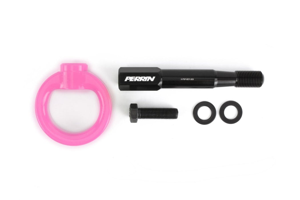 Perrin Front Tow Hook Hyper Pink 2015-2017 WRX / 2015-2017 STI - PSP-BDY-232HP - Subimods.com