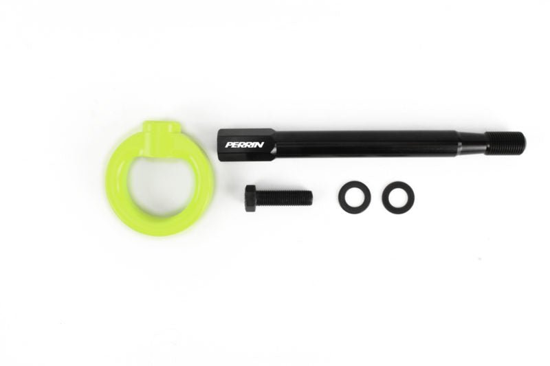 Perrin Front Tow Hook Neon Yellow 2008-2014 WRX / 2008-2014 STI / 2005-2009 Legacy GT - PSP-BDY-231NY - Subimods.com