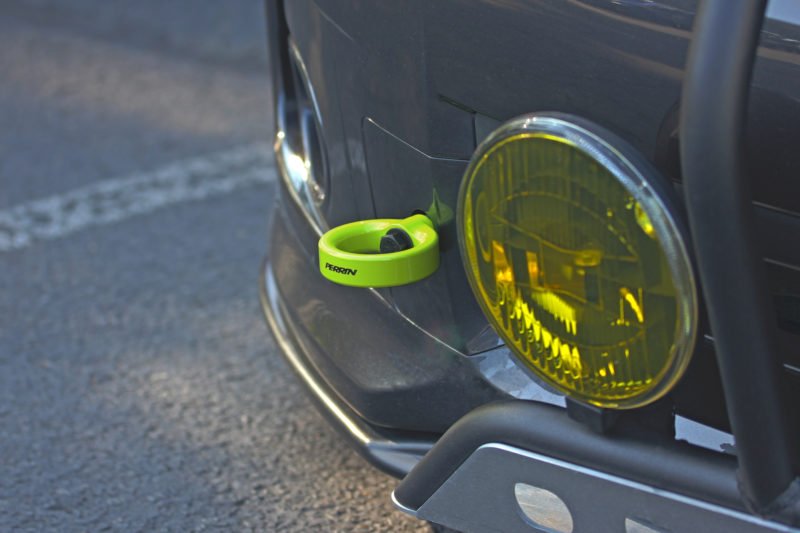 Perrin Front Tow Hook Neon Yellow 2008-2014 WRX / 2008-2014 STI / 2005-2009 Legacy GT - PSP-BDY-231NY - Subimods.com