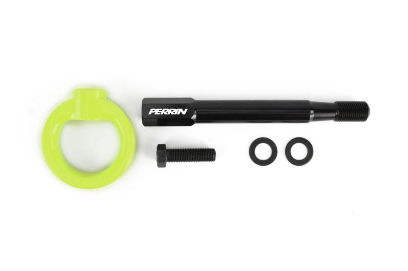 Perrin Front Tow Hook Neon Yellow 2022-2024 WRX / 2018-2021 Crosstrek / 2014-2022 Forester - PSP-BDY-237NY - Subimods.com