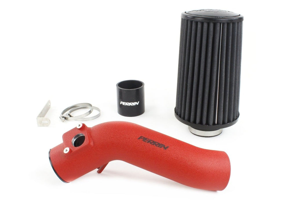 Perrin Hi-Power Cold Air Intake Wrinkle Red 2018-2021 STI - PSP-INT-326RD - Subimods.com