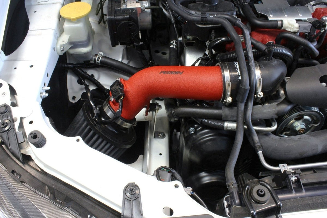 Perrin Hi-Power Cold Air Intake Wrinkle Red 2018-2021 STI - PSP-INT-326RD - Subimods.com