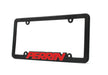 Perrin License Plate Frame Black w/ Red Logo Universal - ASM-BDY-500RD - Subimods.com