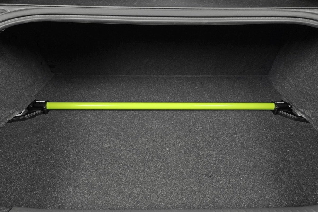 Perrin Neon Yellow Rear Strut Tower Bar 2013-2024 BRZ / 2013-2016 FRS / 2017-2021 GT86 / 2022-2024 GR86 - PSP-SUS-043NY - Subimods.com