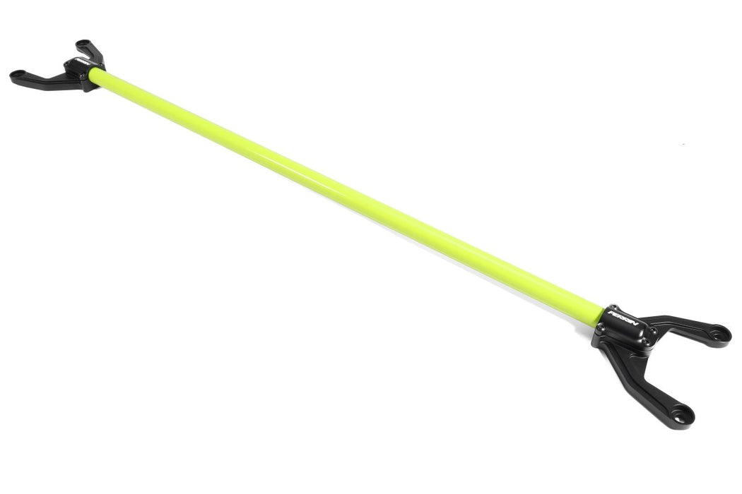 Perrin Neon Yellow Rear Strut Tower Bar 2015-2021 WRX / 2015-2021 STI - PSP-SUS-041NY - Subimods.com