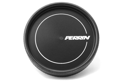 Perrin Oil Cap Round Style Black Most Subaru Models - PSP-ENG-711BK - Subimods.com