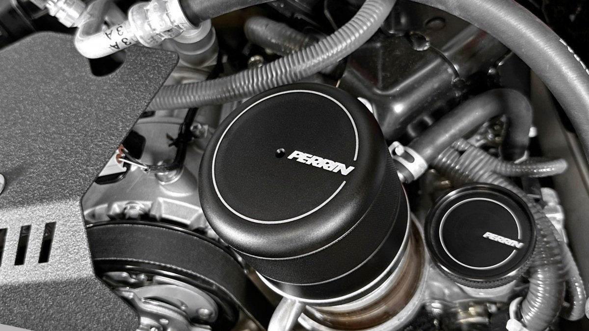 Perrin Oil Filter Cover Black 2015-2024 WRX / 2013-2024 BRZ / 2022-2024 GR86 - PSP-ENG-716BK - Subimods.com