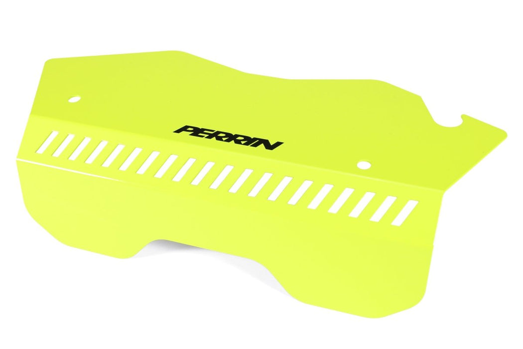 Perrin Pulley Cover Neon Yellow 2022-2024 WRX - PSP-ENG-153NY - Subimods.com