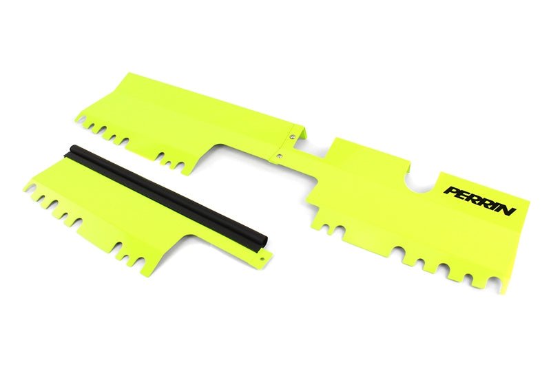 Perrin 3pc Radiator Shroud Neon Yellow 2015-2021 WRX / 2015-2021 STI - PSP-ENG-512NY - Subimods.com