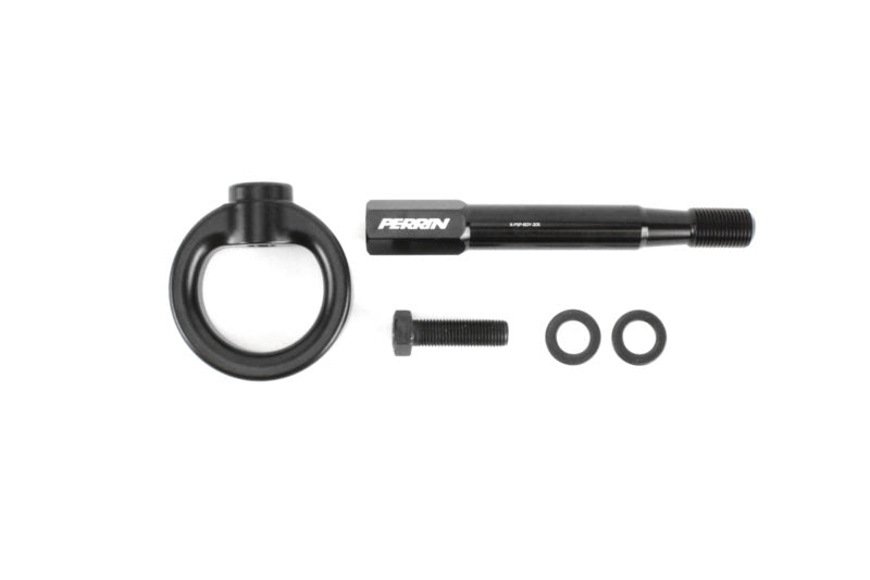 Perrin Rear Tow Hook Black 2015-2021 WRX / 2015-2021 STI - PSP-BDY-252BK - Subimods.com