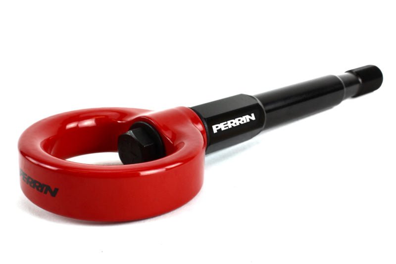 Perrin Rear Tow Hook Hyper Red 2014-2022 Forester - PSP-BDY-253RD - Subimods.com