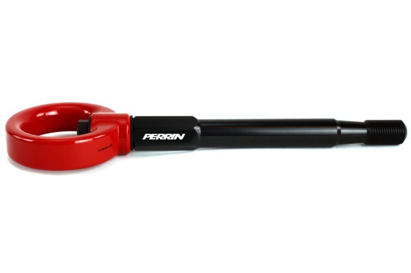 Perrin Rear Tow Hook Red 2008-2014 WRX Sedan / 2008-2014 STI Sedan - PSP-BDY-251RD - Subimods.com