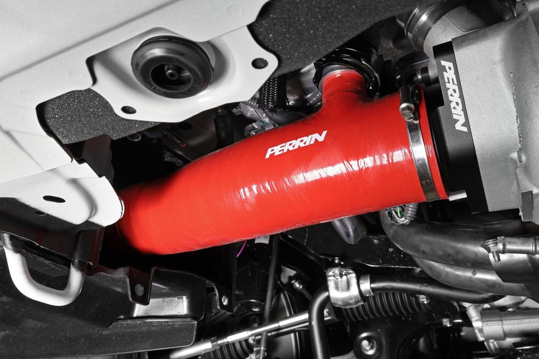 Perrin Turbo Inlet Hose w/ Nozzle Red Version 1 Fitment 2022-2023 WRX - PSP-INT-425RD - Subimods.com