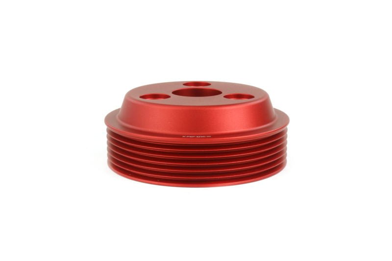 Perrin Water Pump Pulley Red 2022-2024 WRX / 2019-2022 Ascent / 2019-2022 Forester / 2020-2022 Legacy / 2021-2022 Crosstrek - PSP-ENG-112RD - Subimods.com