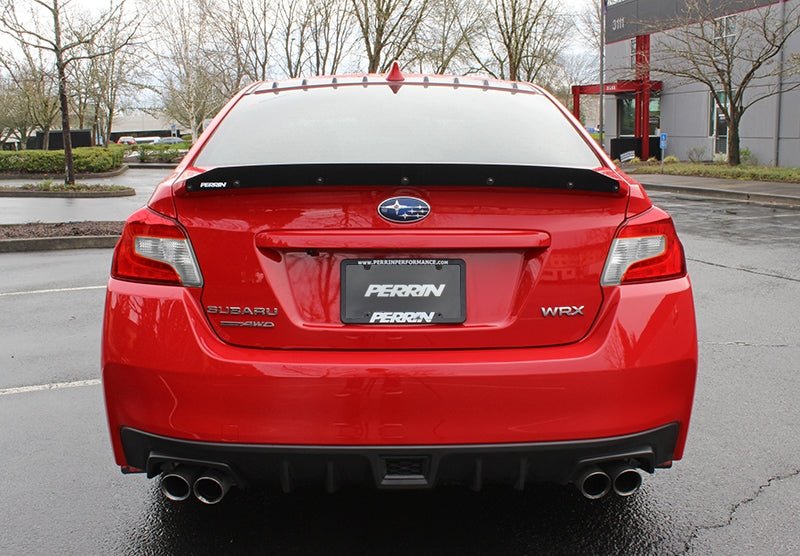 Perrin Wing Gurney Flap 2015-2021 WRX / 2015-2021 STI w/ Premium Wing - PSP-BDY-402BK - Subimods.com