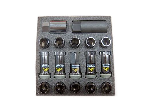 Project Kics R40 Black Locking Lug Nuts for Subaru WRX STI
