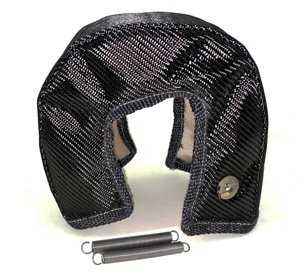 thumbnail image 2 of Torque Solution Carbon Fiber Turbo Blanket - Universal Fit For T3/T4, GT Series Turbochargers 2 of 5