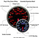 Prosport Premium Series Amber / White Electronic Boost Gauge 52mm - 216SMBOSWL270-PK.PSI - Subimods.com