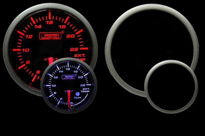 Prosport Premium Series Amber / White ElectronicExhaust Gas Temperature "EGT" Gauge 52mm - 216SMEGTSWL270-PK.F - Subimods.com