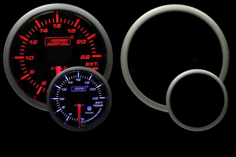 Prosport Premium Series Amber / White Electronic Exhaust Gas Temperature "EGT" Gauge 52mm - 216SMEGTSWL270-PK.F - Subimods.com