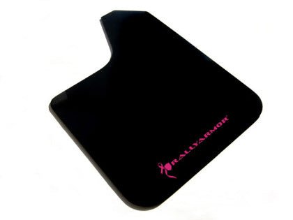 Rally Armor Basic Universal Mud Flaps Pink Logo - MF12-BAS-BCPK - Subimods.com