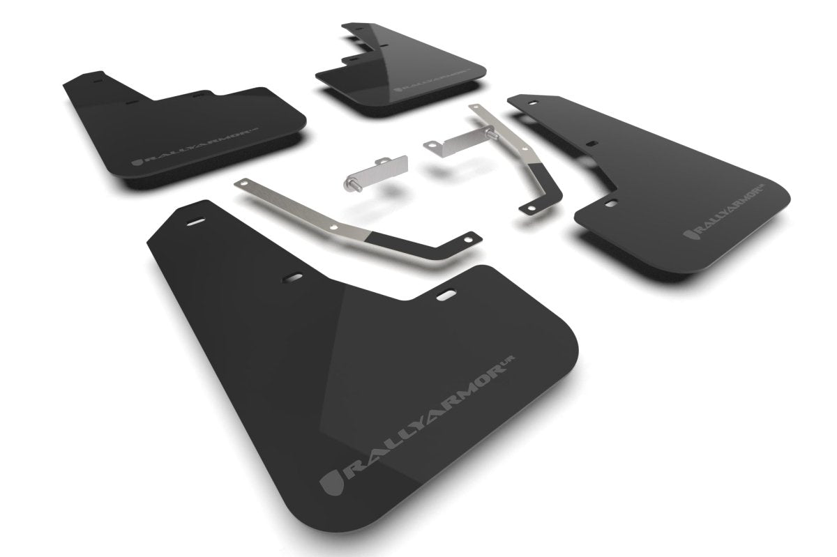 CALUX キャラクス　URA URAKE  プルオーバー　スミクロ Rally Armor UR Mudflaps Black Urethane Grey Logo 2024 — Subimods.com