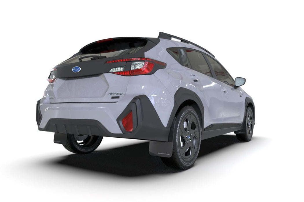 Rally Armor UR Mudflaps Black Urethane Grey Logo 2024 Crosstrek