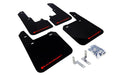 Rally Armor UR Mudflaps Black Urethane Red Logo 2015-2019 Outback - MF36-UR-BLK/RD - Subimods.com