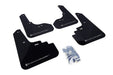 Rally Armor UR Mudflaps Black Urethane Silver Logo 2005-2009 Legacy / 2005-2009 Outback / 2005-2009 LGT - MF4-UR-BLK/SIL - Subimods.com