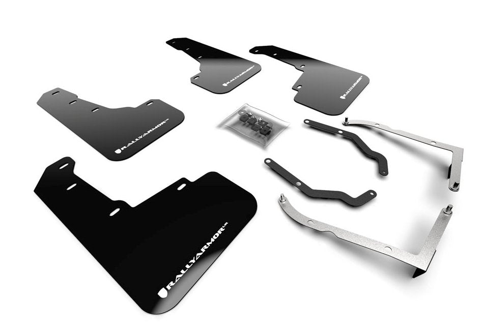 Rally Armor UR Mudflaps for Crosstrek Black Urethane — Subimods.com