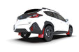 Rally Armor UR Mudflaps Red Urethane White Logo 2024 Crosstrek - MF106-UR-RD-WH - Subimods.com