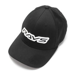 Rays Flex Fit 2023 Series Hat Black w/ White Logo - RAYS23FFSM - Subimods.com