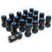 RAYS Official Formula Nut FN-II M12X1.25 Lock and Nut Set Black w/ Blue Accent - WFN212125U - Subimods.com