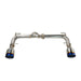 Remark Axle Back Exhaust w/ Burnt Stainless Steel Single Wall Tips 2022-2024 BRZ / 2022-2024 GR86 - RO-TTZ8-S - Subimods.com