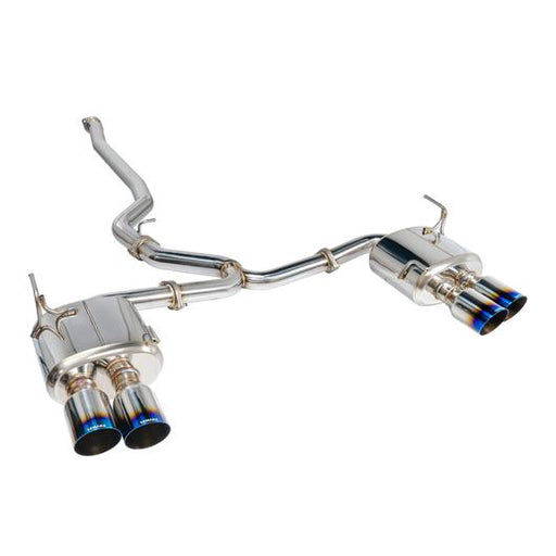 Remark Sports Touring Non Resonated Cat Back w/ Burnt Stainless Tips 2015-2021 WRX / 2015-2021 STI - RK-C4076S-01T - Subimods.com