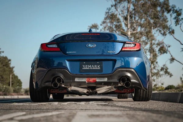 Remark Sports Touring Cat Back Exhaust w/ Stainless Tip 2013-2024 BRZ 2013-2016 FRS / 2017-2021 GT86 / 2022-2024 GR86 - RK-C4063T-04 - Subimods.com