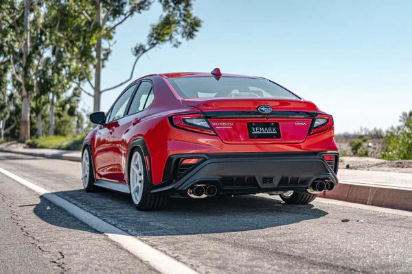 Remark Muffled Axle Back w/ Double Wall Burnt Stainless Tips 2022 WRX - RO-TTVB-DM - Subimods.com