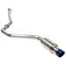 Remark R1-Spec Catback Exhaust Titanium Muffler Section w/ Burnt Tip 2015-2021 WRX / 2015-2021 STI - RK-C1076S-01T - Subimods.com