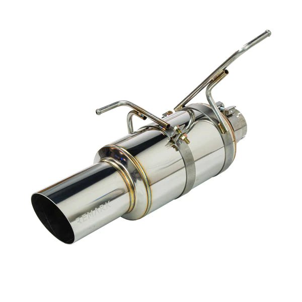 Remark R1-Spec Catback Exhaust Titanium Muffler Section w/ Burnt Tip 2022-2024 WRX - RK-C1076S-03T - Subimods.com