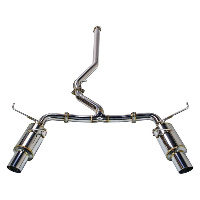 Remark R1-Spec Dual-Exit Cat Back Exhaust w/ Stainless Tip and Non Resonated Mid Pipe 2022-2023 WRX - RK-C2076S-03 - Subimods.com
