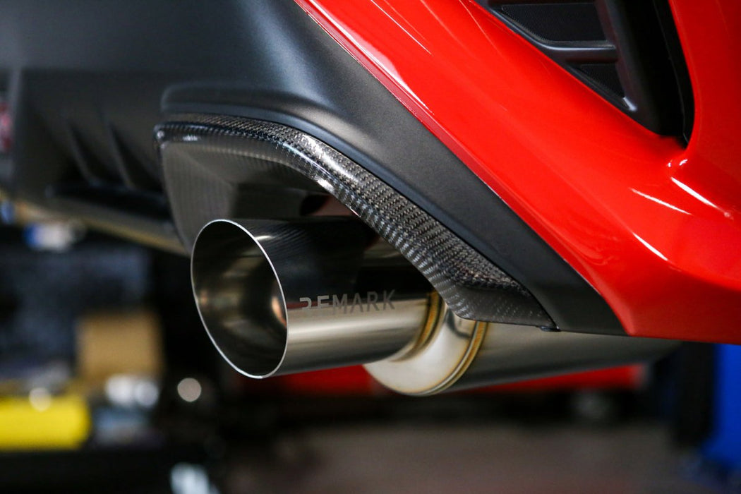 Remark R1-Spec Dual-Exit Cat Back Exhaust w/ Stainless Tip and Non Resonated Mid Pipe 2022-2024 WRX - RK-C2076S-03C - Subimods.com