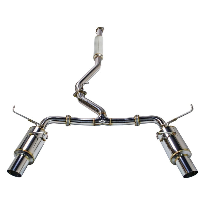 Remark R1-Spec Dual-Exit Cat Back Exhaust w/ Stainless Tip and Non Resonated Mid Pipe 2022-2023 WRX - RK-C2076S-03C - Subimods.com