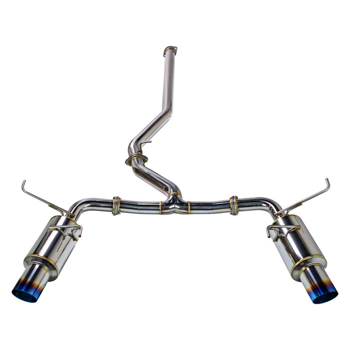 Remark R1-Spec Dual-Exit Cat Back Exhaust w/ Stainless Tip and Non Resonated Mid Pipe 2022-2024 WRX - RK-C2076S-03T - Subimods.com