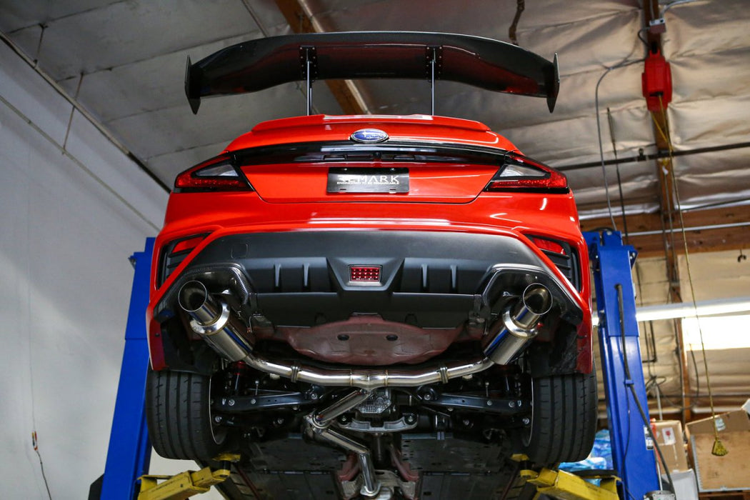 Remark R1-Spec Dual-Exit Cat Back Exhaust w/ Stainless Tip and Non Resonated Mid Pipe 2022-2024 WRX - RK-C2076S-03T - Subimods.com