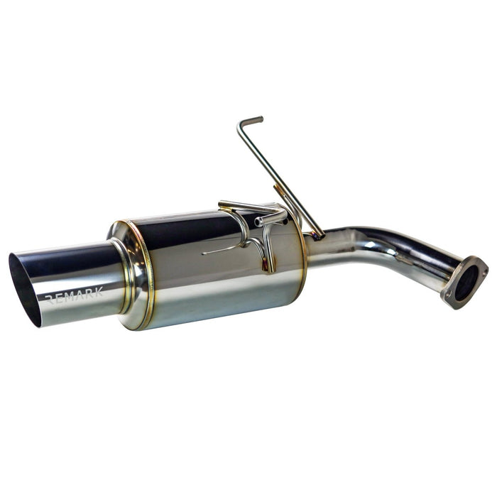 Remark R1-Spec Dual-Exit Cat Back Exhaust w/ Stainless Tip and Non Resonated Mid Pipe 2022-2024 WRX - RK-C2076S-03TC - Subimods.com