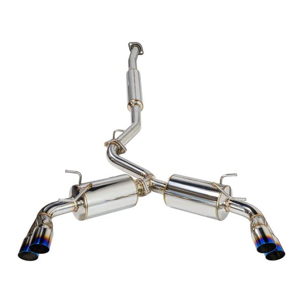 Remark Sports Touring Cat Back Exhaust w/ Burnt Stainless Tip 2013-2022 BRZ 2013-2016 FRS / 2017-2021 GT86 / 2022 GR86 - RK-C4063T-04T - Subimods.com
