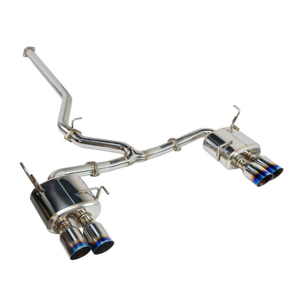 Remark Sports Touring Non Resonated Cat Back w/ Burnt Stainless Tips 2022 WRX - RK-C4076S-02T - Subimods.com