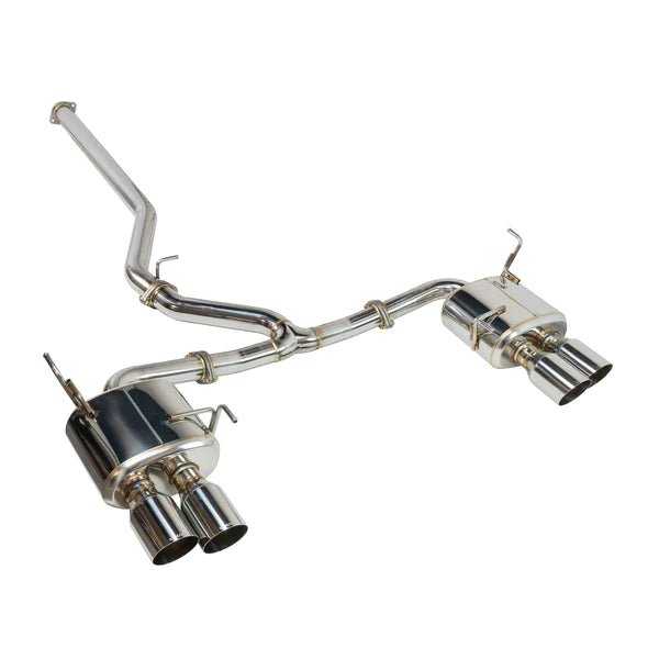 Remark Sports Touring Non Resonated Cat Back w/ Polished Stainless Tips 2022 WRX - RK-C4076S-02 - Subimods.com