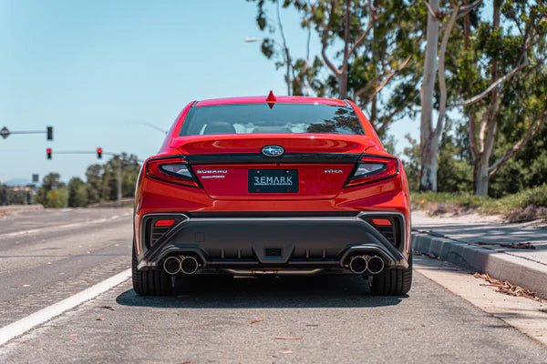 Remark Axle-Back Exhaust For 2015-2021 Subaru WRX & STI – Single Wall 4" Stainless Steel Tips