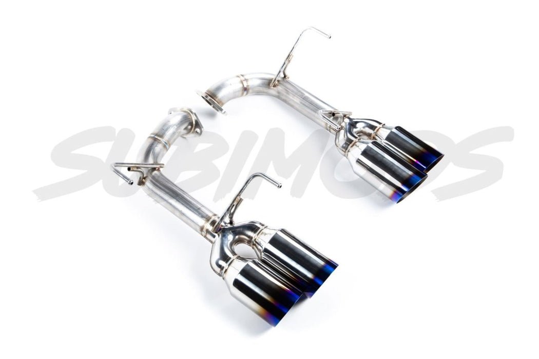 Remark Stainless Steel Axle Back w/ Single Wall 4 Inch Burnt Tips 2015-2021 WRX / 2015-2021 STI - RO-TTVA-S4 - Subimods.com